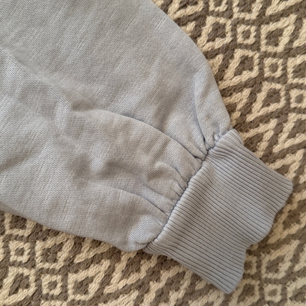 Pilcro Light blue Textured Top - Picture 4 of 5